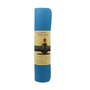 Eco Friendly Yoga Mat- 8mm (Blue)