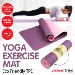 Eco Friendly Yoga Mat- 8mm (Purple)