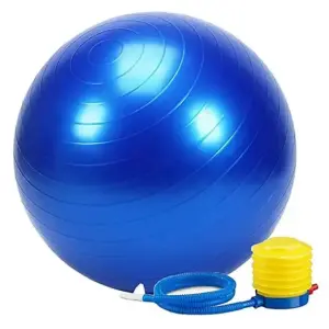 Gymnastic Fitness Ball With Pumper- Blue