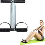 Exerciser Tummy Trimmer Double Spring- Black and Silver