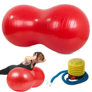 Peanut Capsule Exercise Gymnastic Ball- Multicolor