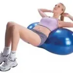 Peanut Capsule Exercise Gymnastic Ball- Multicolor