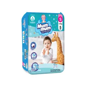 MM-Baby Diaper Pant-Small 4-8 kg ,5 Pcs