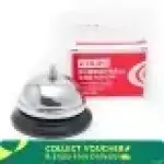 Hotel Desk bell/Metal Anti-Rust Construction for Call/Customer Service Restaurant Games Dinner Bell and Teacher Bell (DL85200 Service)