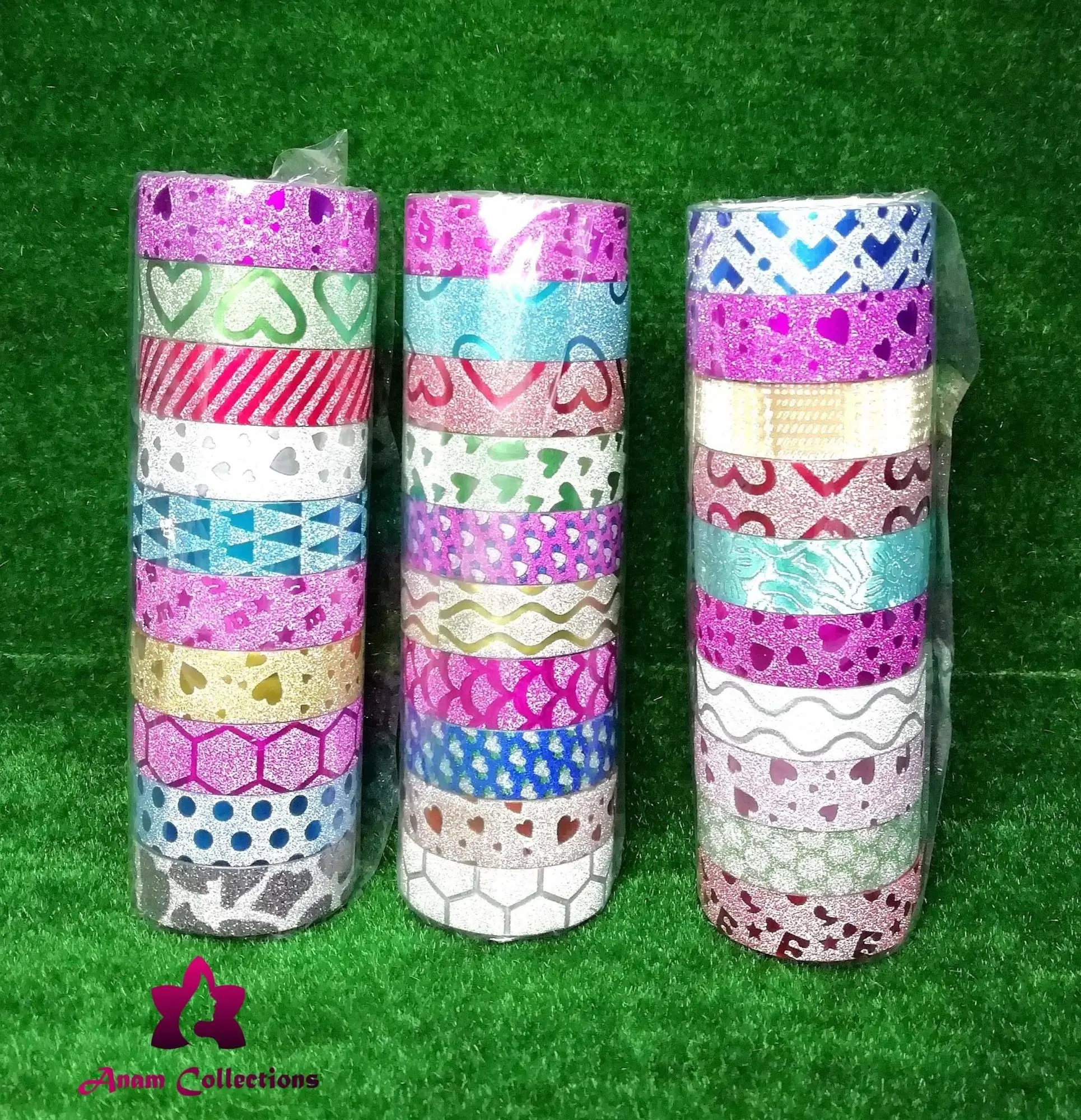 Colorful washi tape- 10piece (Multicolor)