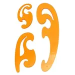 Curve Template Painting Drafting Drawing Stencil Sewing Craft Ruler- 3pcs