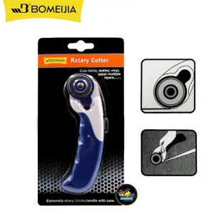 Rotary Cutter With Plastic Needle 1 Blades- 45mm (Blue White)