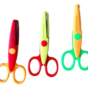 Zig Zag paper Scissor Art and Craft (set of 3)