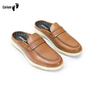 Corium Men’s Genuine leather half-loafers-CRM 91