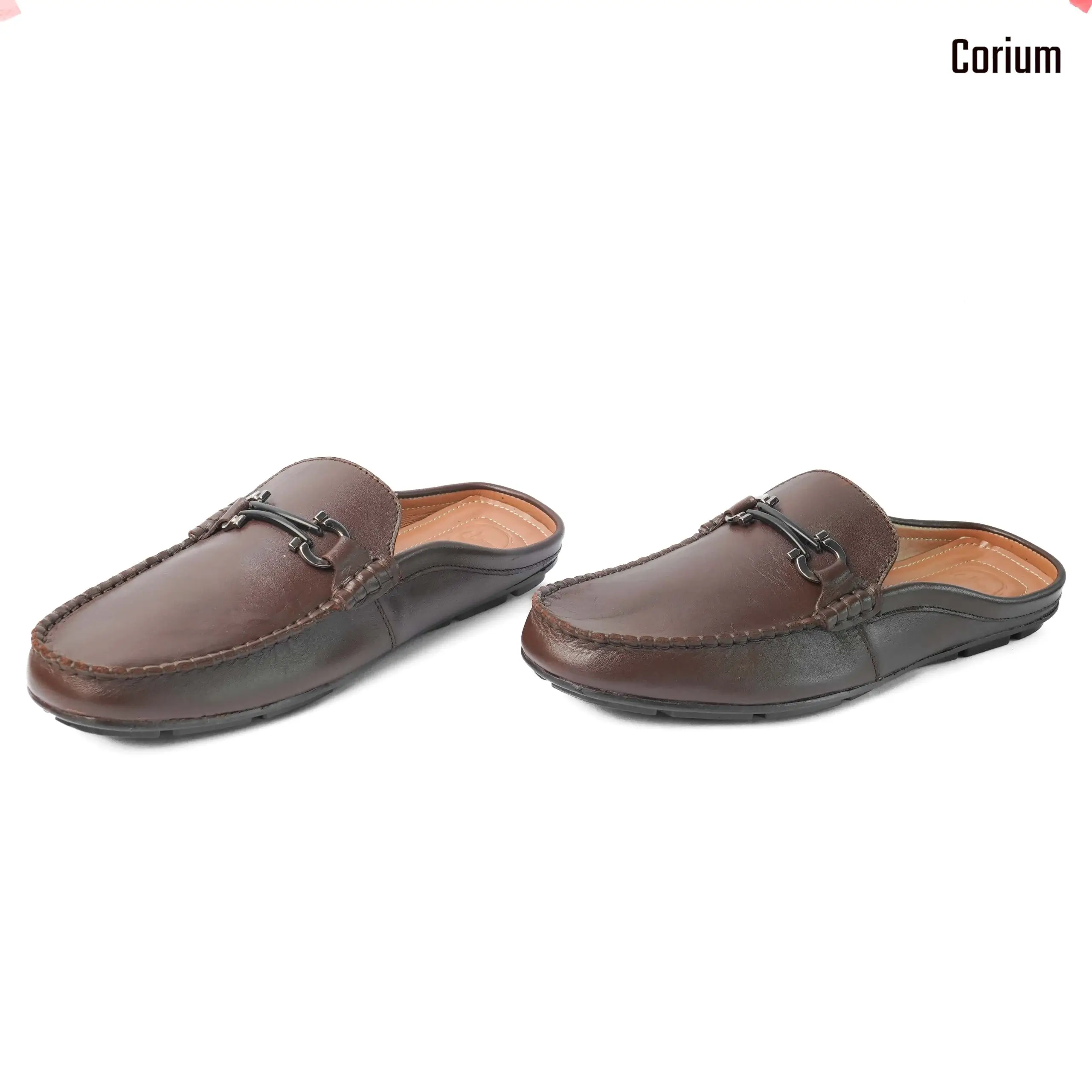 Genuine leather moccasin half-loafer shoes-CRM 26