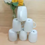White embossed porcelain cute mugs, ceramic funny mugs christmas gift- 300ml