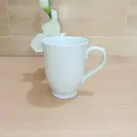 White embossed porcelain cute mugs, ceramic funny mugs christmas gift- 300ml