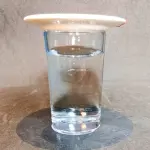 Plaine design water glass/ Clasic mini desert glass/ Juice glass- 6pcs (Clear)