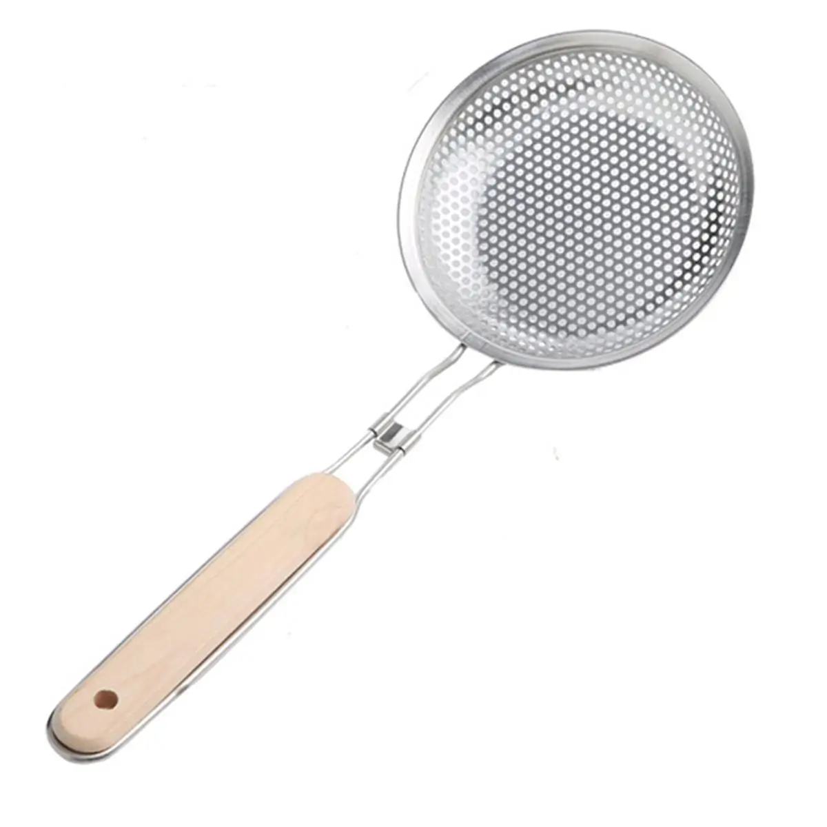 Frying strainer/Large Oil Strainer With plastic Handle/Tel Chakni -Stainless Steel