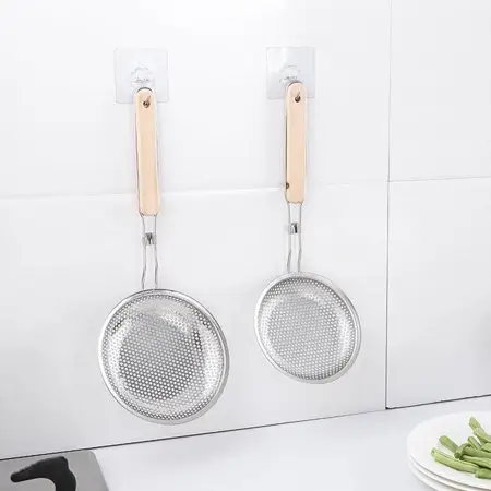 Frying strainer/Large Oil Strainer With plastic Handle/Tel Chakni -Stainless Steel