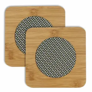 Square Shape Heating Insulation/ Resistant Natural Bamboo Wooden Coaster Heat Pad