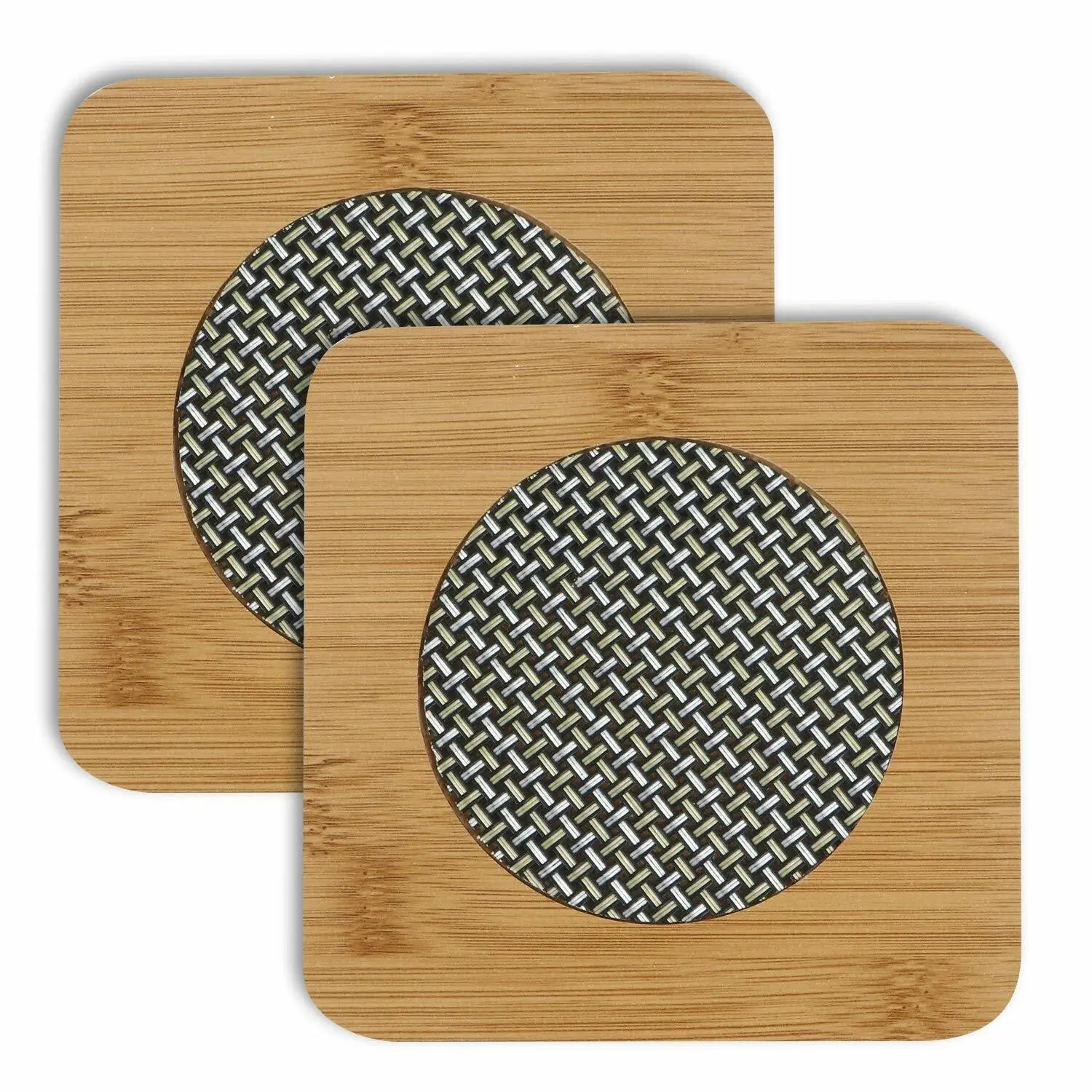 Square Shape Heating Insulation/ Resistant Natural Bamboo Wooden Coaster Heat Pad