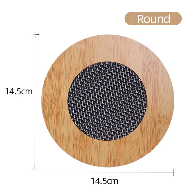 Dinning Table Mat/Wooden Nonslip Heat Pad For Kitchen round