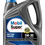 Mobil SuperTM Friction Fighter 5W-30 Synthetic-Technology for Car- 4 Liter