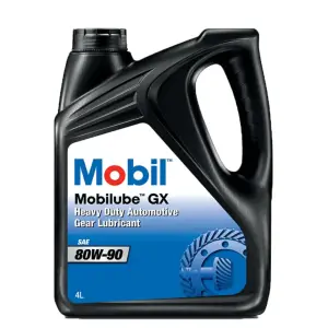 MobilubeTM GX 80W-90 Gear Lubricant for Vehicle Care- 4 Liter