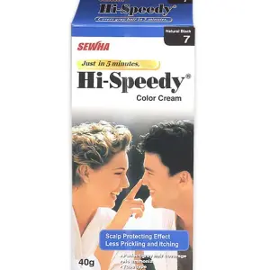 Hi-Speedy Color Cream Natural Black 40gm