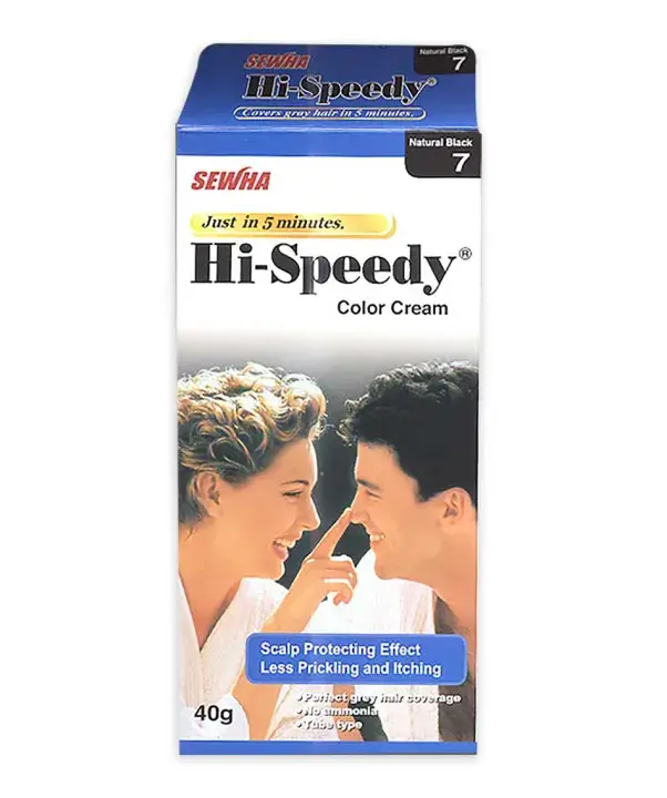 Hi-Speedy Color Cream Natural Black 40gm