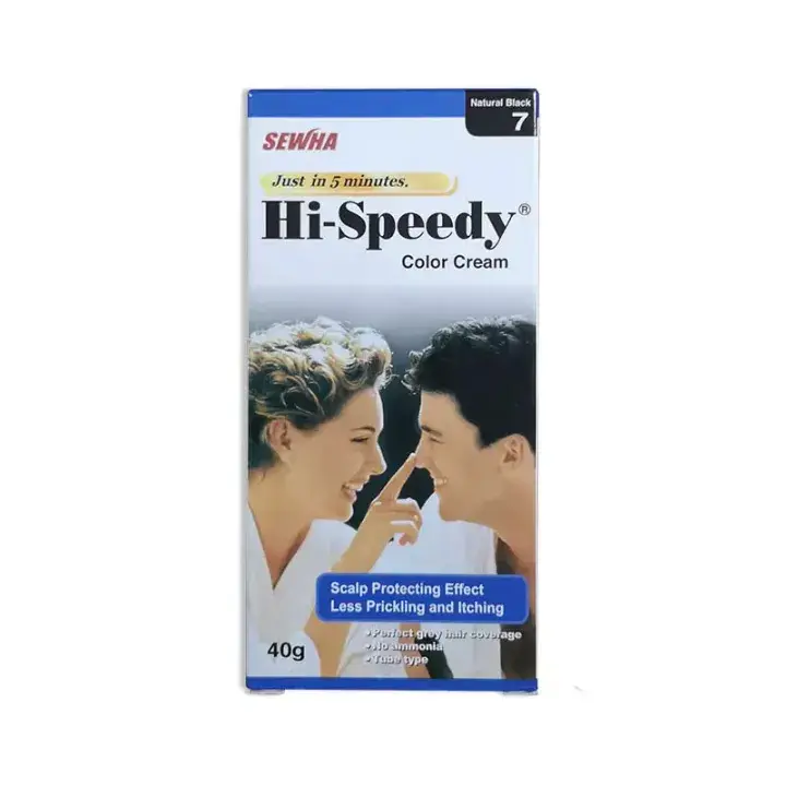 Hi-Speedy Color Cream Natural Black 40gm