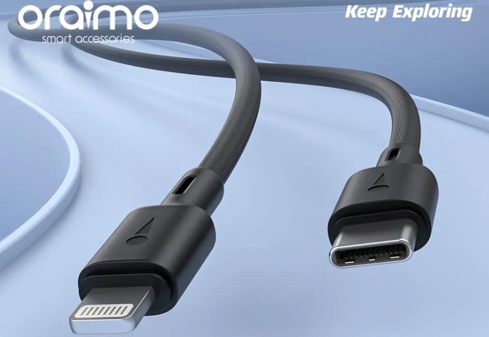 Oraimo FastLine 2 Type-C to Lightning Data Cable 1M | OCD-CL54 | Black