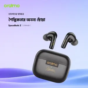 Oraimo SpaceBuds Z ANC True Wireless Earbuds | OTW-625 | Obsidian Black
