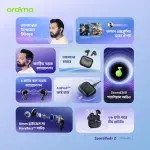 Oraimo SpaceBuds Z ANC True Wireless Earbuds | OTW-625 | Obsidian Black