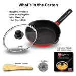 Hawkins Die Cast Fry Pan with glass Lid | IDCF24G | 24 cm