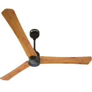 Atomberg Renesa+ 56" 35 Watt BLDC motor Energy Saving Anti-Dust Speed Indicator Light Ceiling Fan with Remote Control (Golden OakWood)