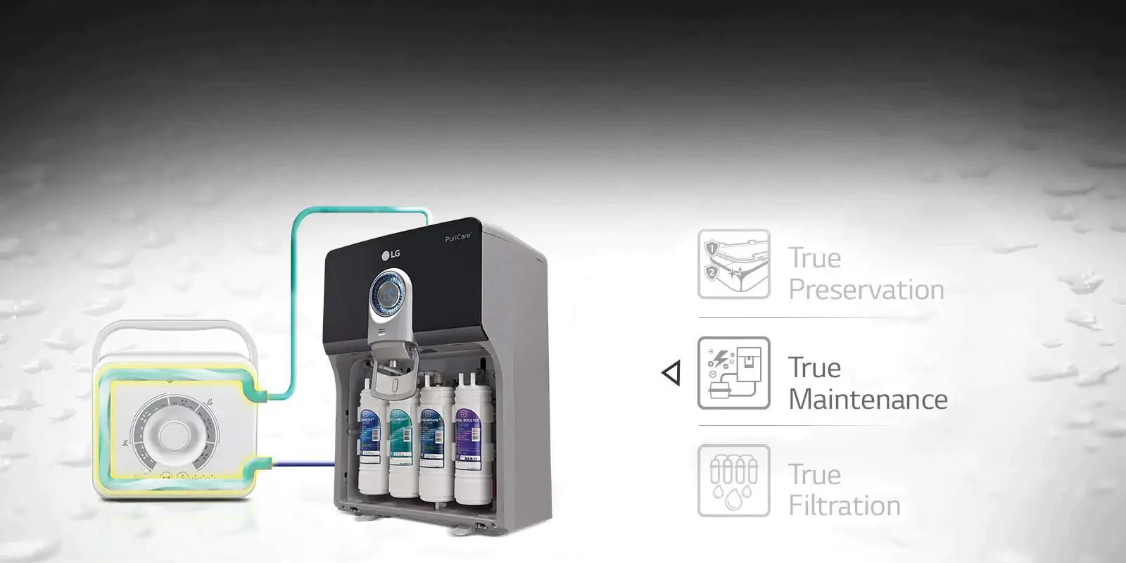 LG Water Purifier With Dual protection airtight Stainless steel Tank | WW140NP