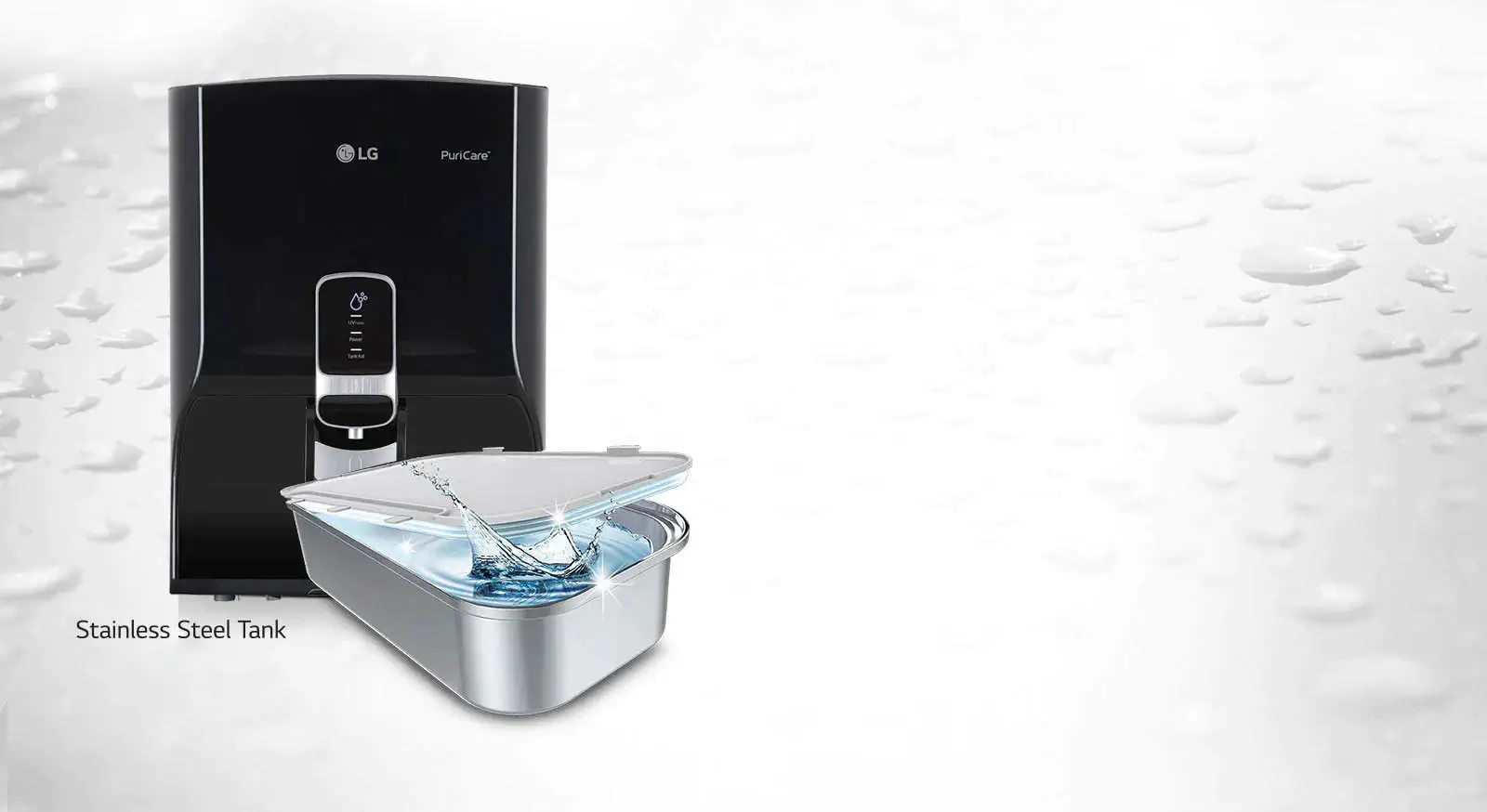 LG Water Purifier With Dual protection airtight Stainless steel Tank | WW140NP