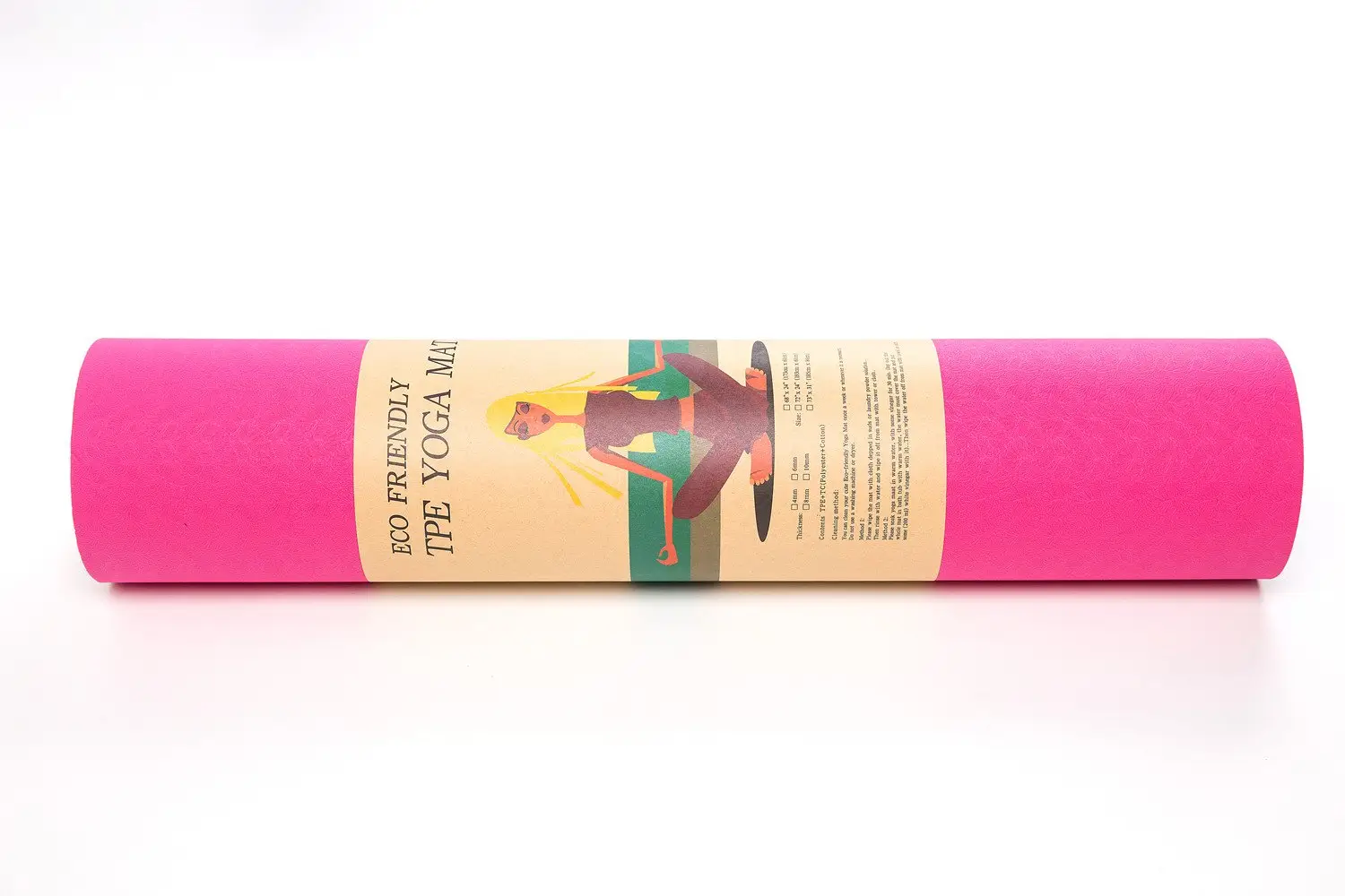 Eco Friendly Yoga Mat 8mm - Multi-color