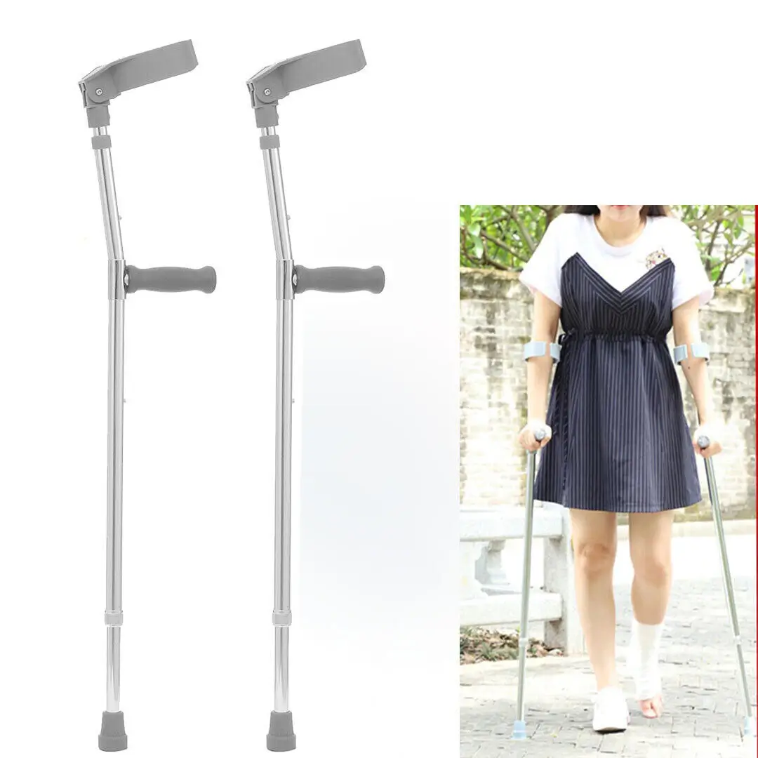 Elbow Crutch Walking Stick Adjustable - Multicolor