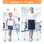 Elbow Crutch Walking Stick Adjustable - Multicolor