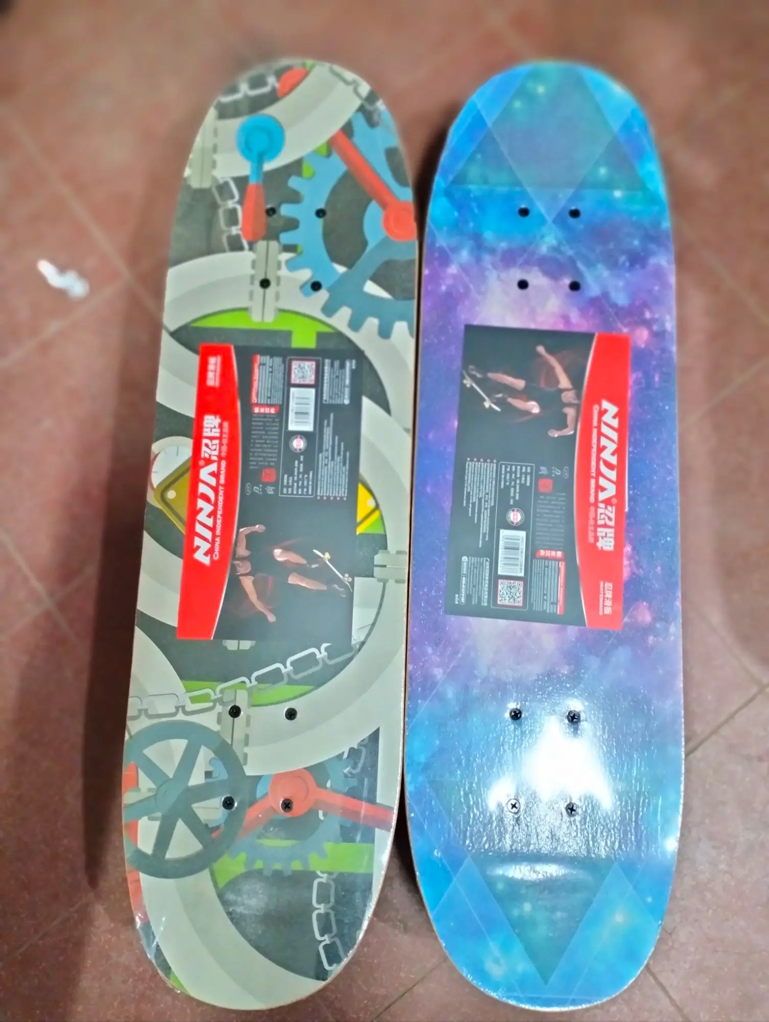 Skate Board - Medium - Multi-Color - Skate With Style On The Medium-Sized Skate Board - Featuring A Vibrant Multi-Color Design