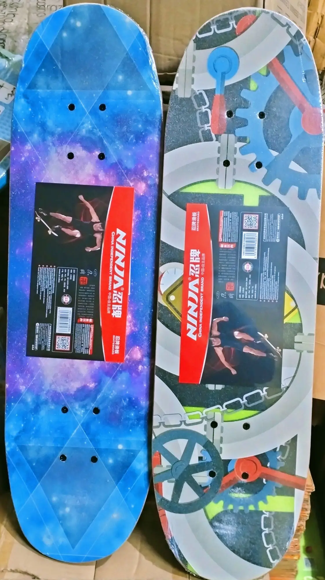 Skate Board - Medium - Multi-Color - Skate With Style On The Medium-Sized Skate Board - Featuring A Vibrant Multi-Color Design