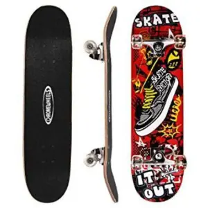 Skate Board - Medium - Multi-Color - Skate With Style On The Medium-Sized Skate Board - Featuring A Vibrant Multi-Color Design