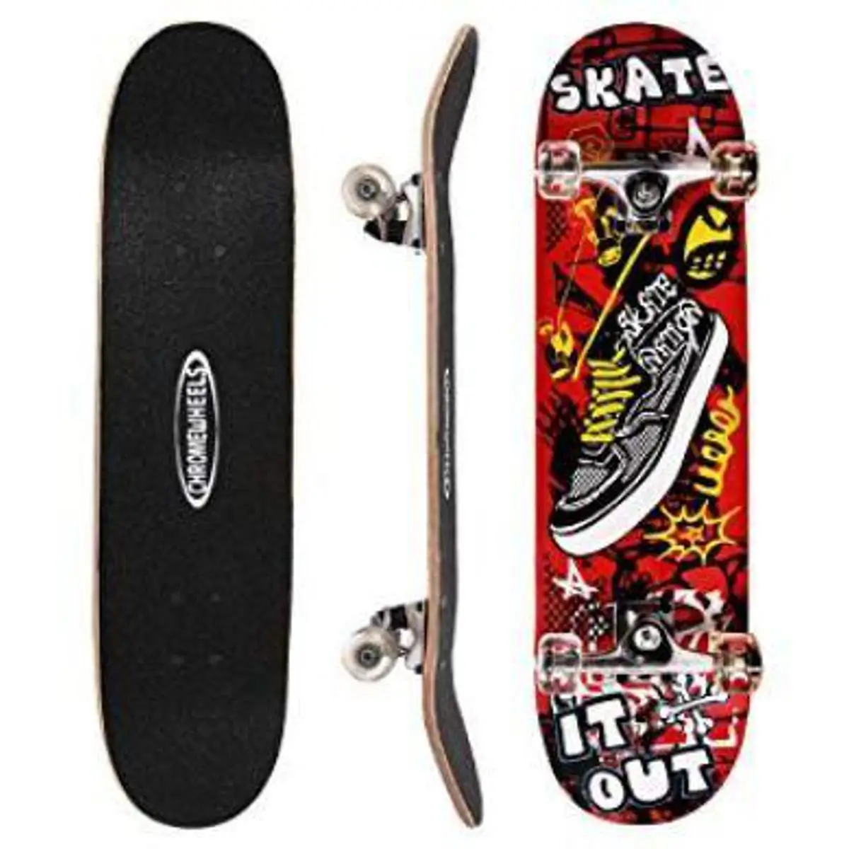 Skate Board - Medium - Multi-Color - Skate With Style On The Medium-Sized Skate Board - Featuring A Vibrant Multi-Color Design