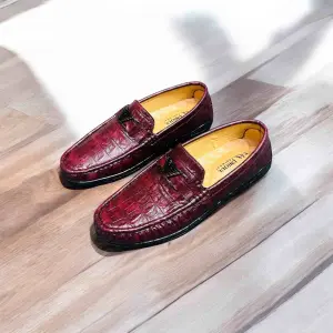 Super Premium Deep Maroon Color Loffer by unique footwear(278)