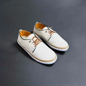 Premium Oxford Sneakers Cream Color (S-264)