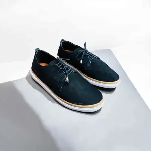Premium Oxford Sneakers Black Color (S-263)