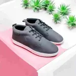 New Arrival Mat Black Stylish Sneakers for Men By unique footwear
