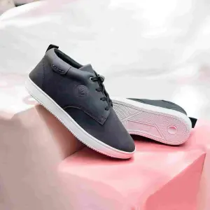 New Arrival Mat Black Stylish Sneakers for Men By unique footwear