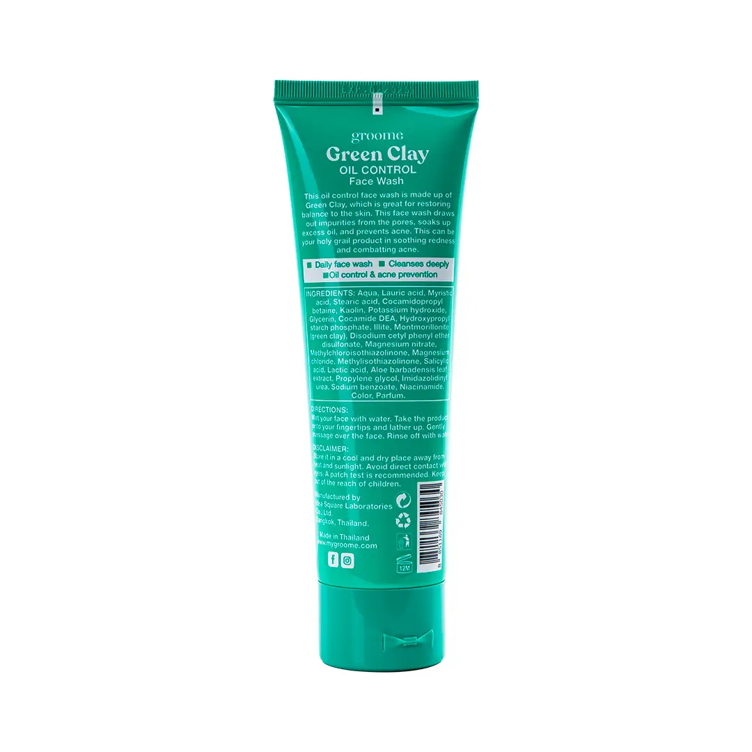 Groome Green Clay Oil Control Face Wash- 100ml