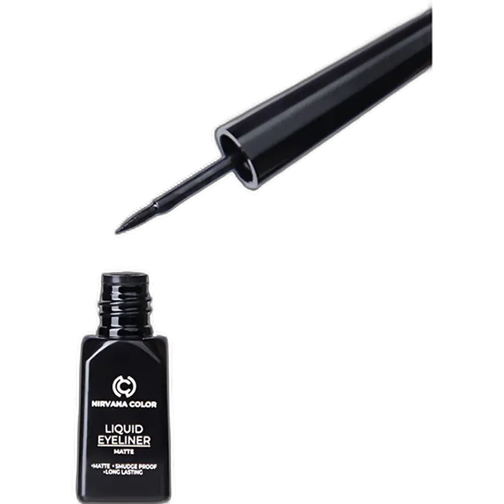 Nirvana Color Liquid Matte Eyeliner Deep Black- 3ml