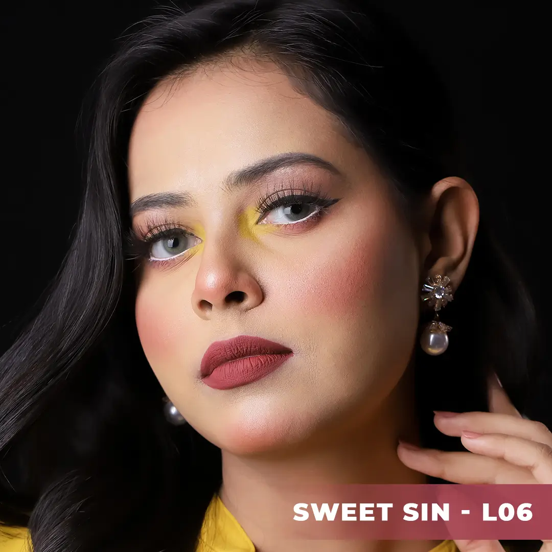 Nirvana Color Liquid Matte Lipstick- Sweet Sin L06 (5ml)