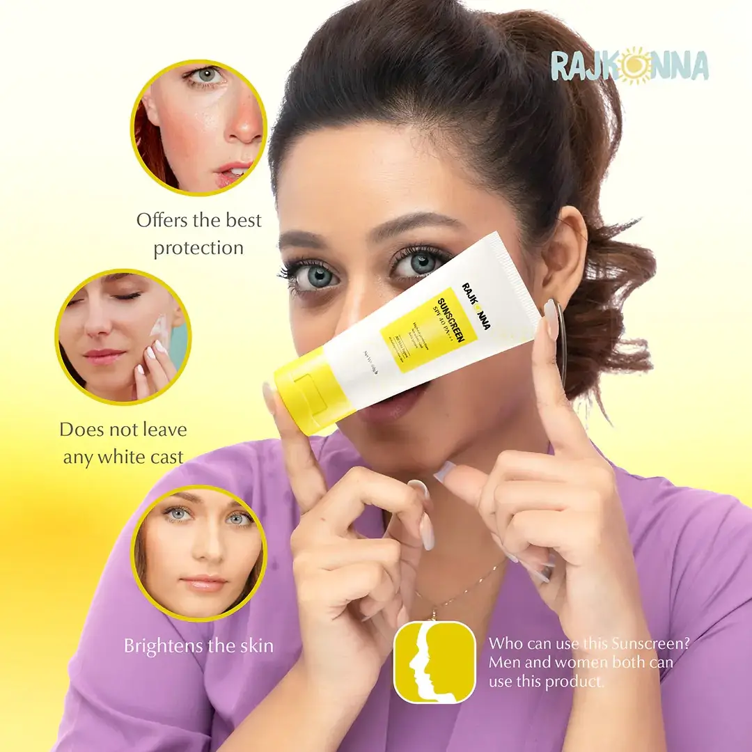 Rajkonna Sunscreen SPF 40 PA+++(60gm)